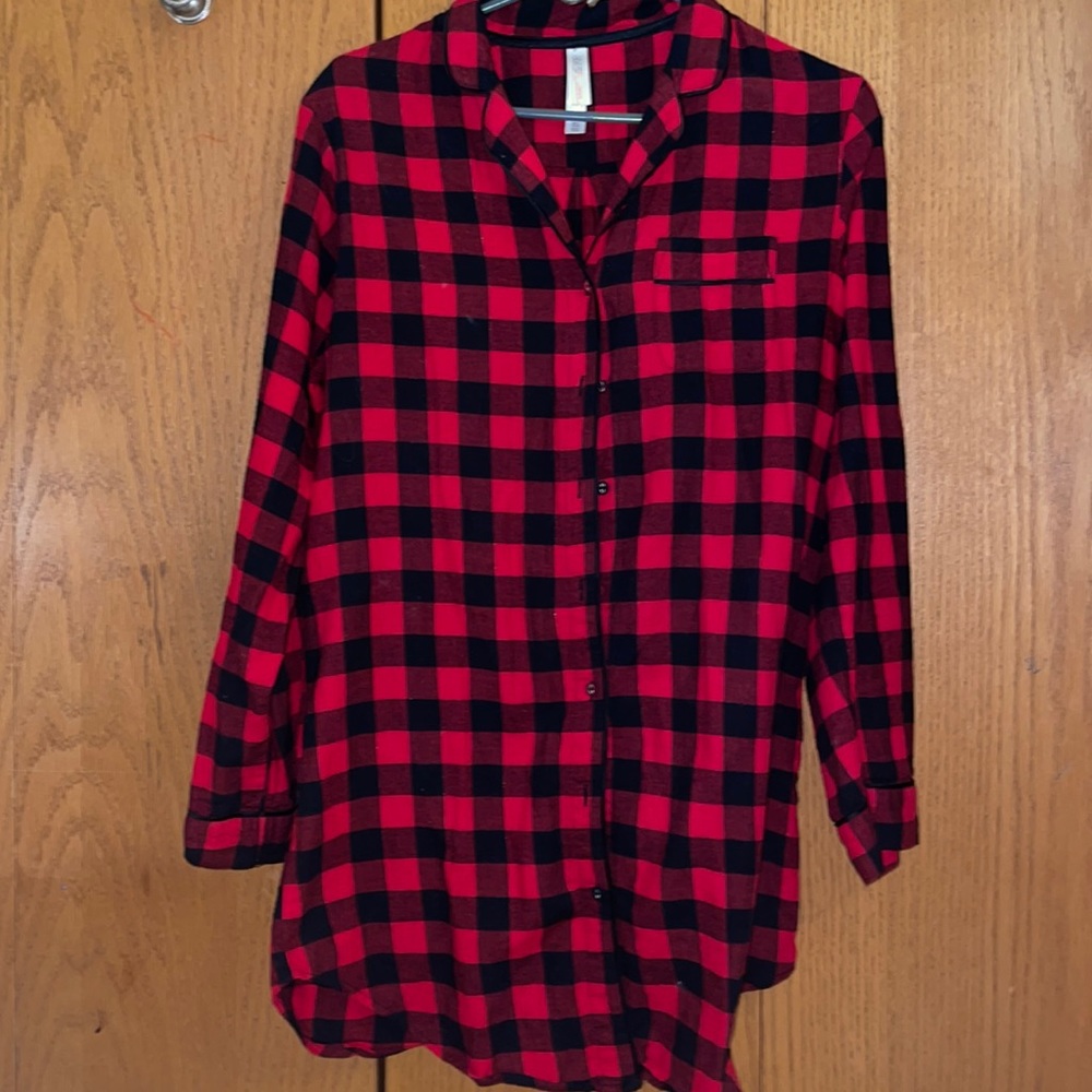 Plaid Pajama Shirt
